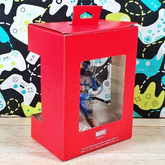 Hallmark Marvel Avengers Captain America 3.5" Christmas Tree Holiday Ornament - Picture 5 of 7